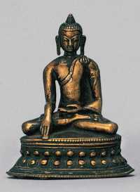 15世纪早期 西藏释迦牟尼佛铜像